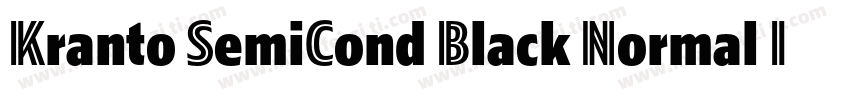 Kranto SemiCond Black Normal Inline字体转换